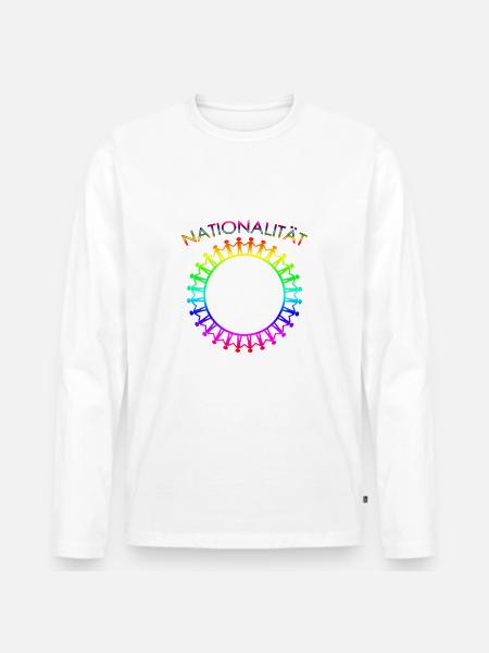 gegen Nazis - Männer Premium Bio Langarmshirt -