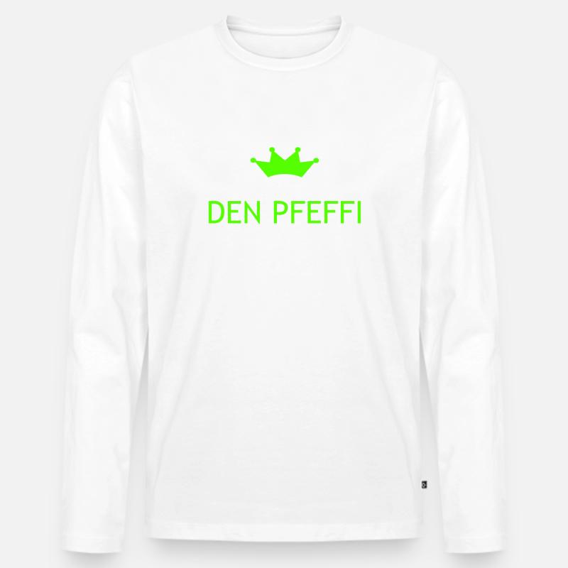 Pfeffi Spruch - Männer Premium Bio Langarmshirt - undefined
