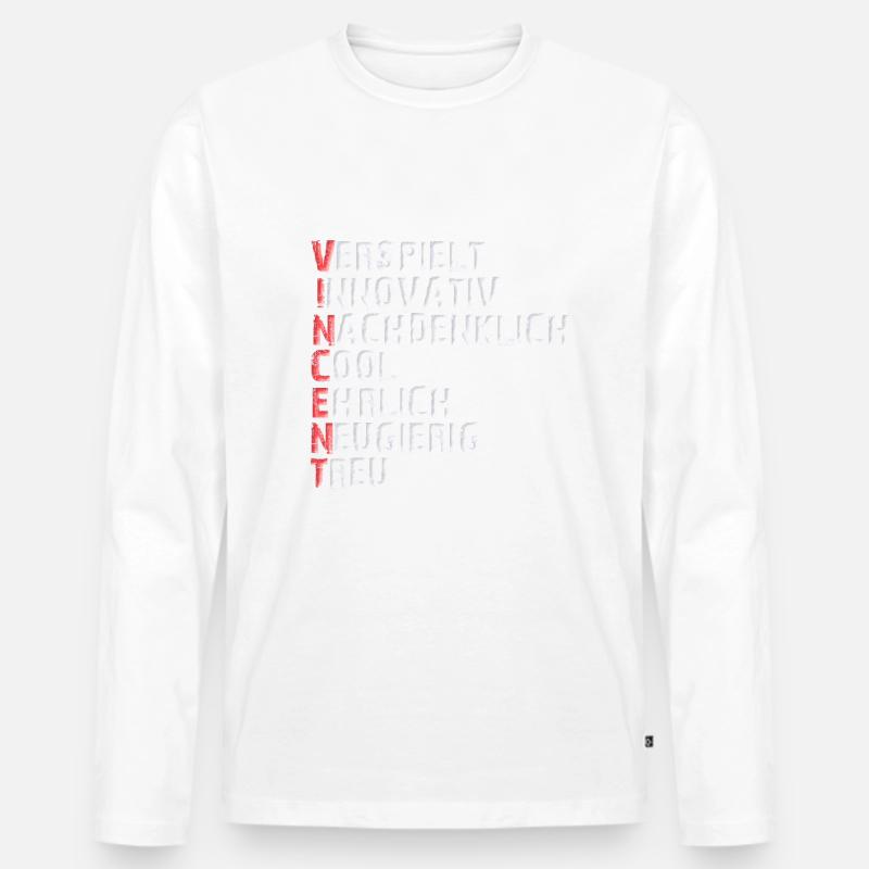 Vincent - Männer Premium Bio Langarmshirt - undefined