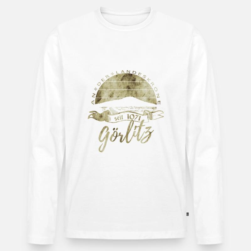 Görlitz retro - Männer Premium Bio Langarmshirt - undefined