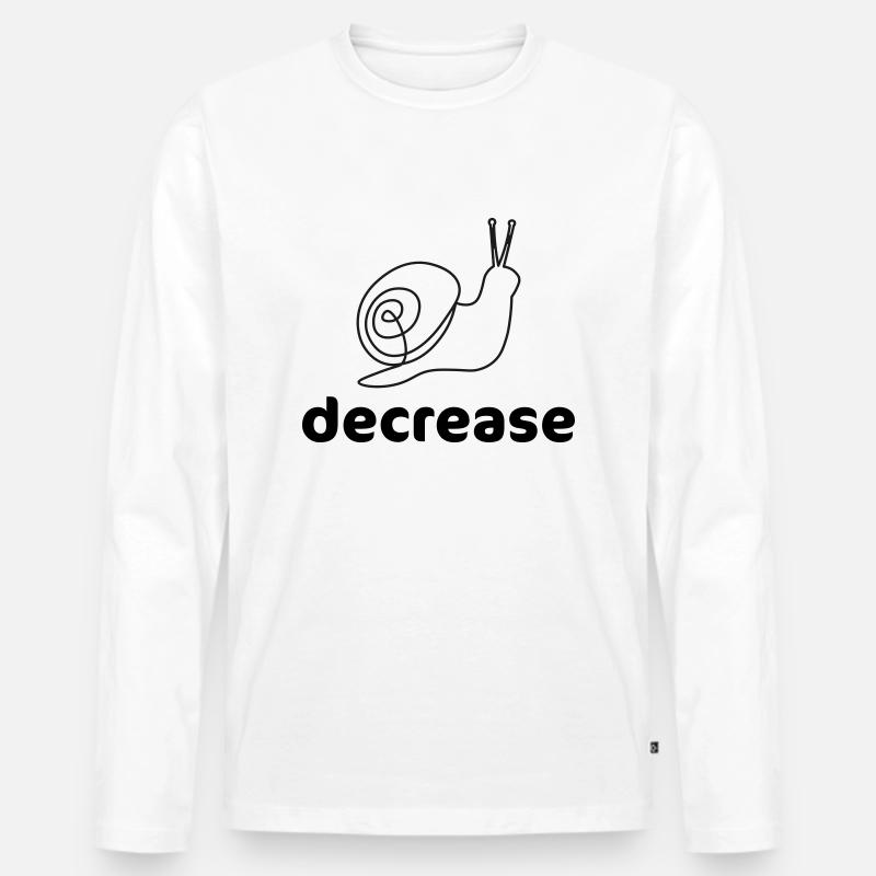 decrease - T-shirt manches longues Premium bio Homme - blanc