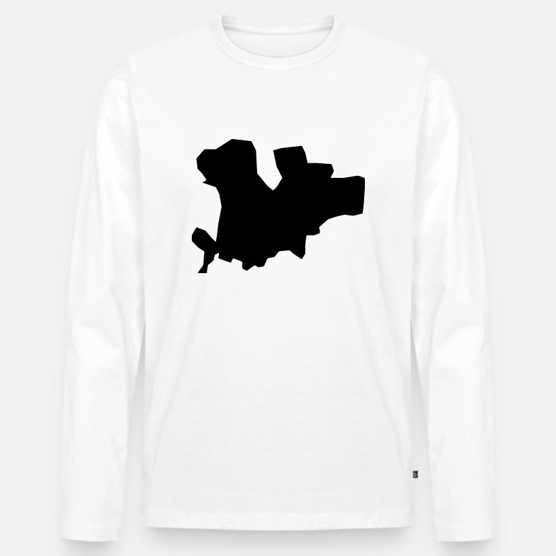 Mykonos - Männer Premium Bio Langarmshirt - Weiß