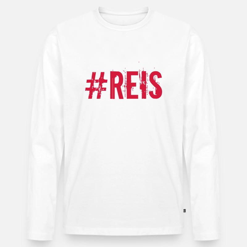 #REIS Recep Tayyip Erdoğan - Männer Premium Bio Langarmshirt - Weiß