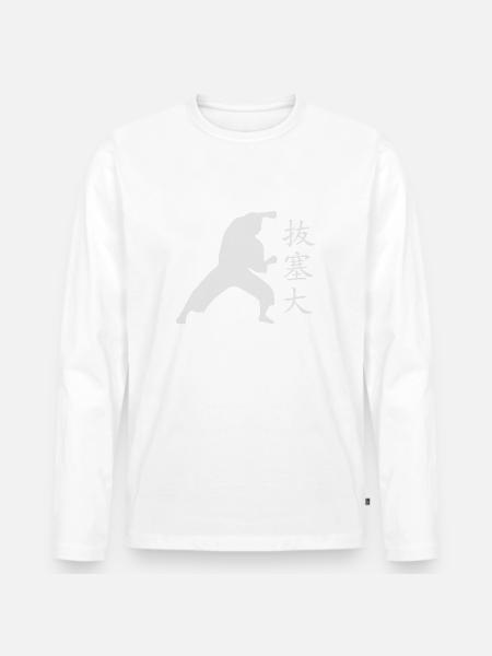 Bassai Dai - Männer Premium Bio Langarmshirt - Weiß