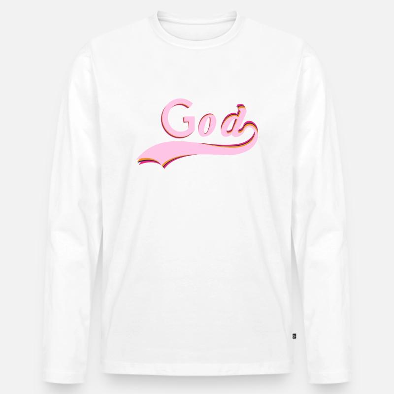 Gott wird siegen - Männer Premium Bio Langarmshirt - Weiß