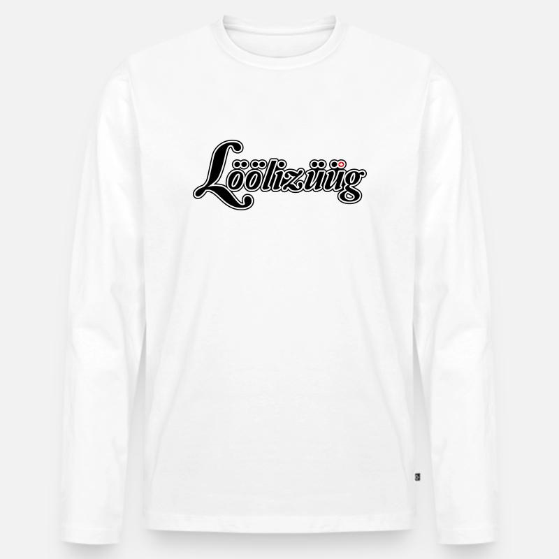 Löölizüüg - Männer Premium Bio Langarmshirt - Weiß