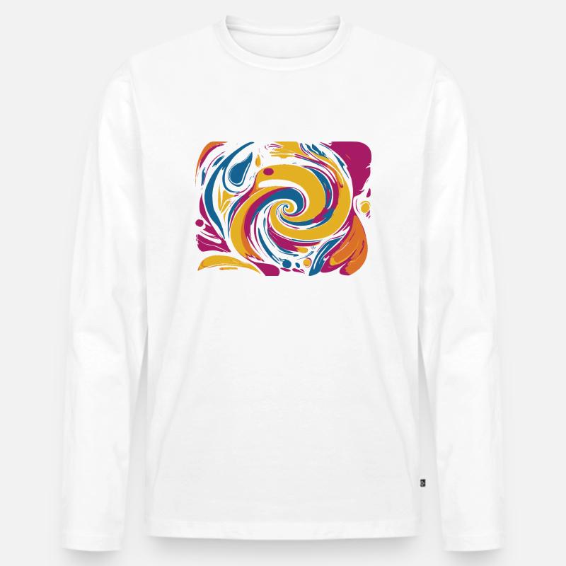absurd - Männer Premium Bio Langarmshirt - Weiß