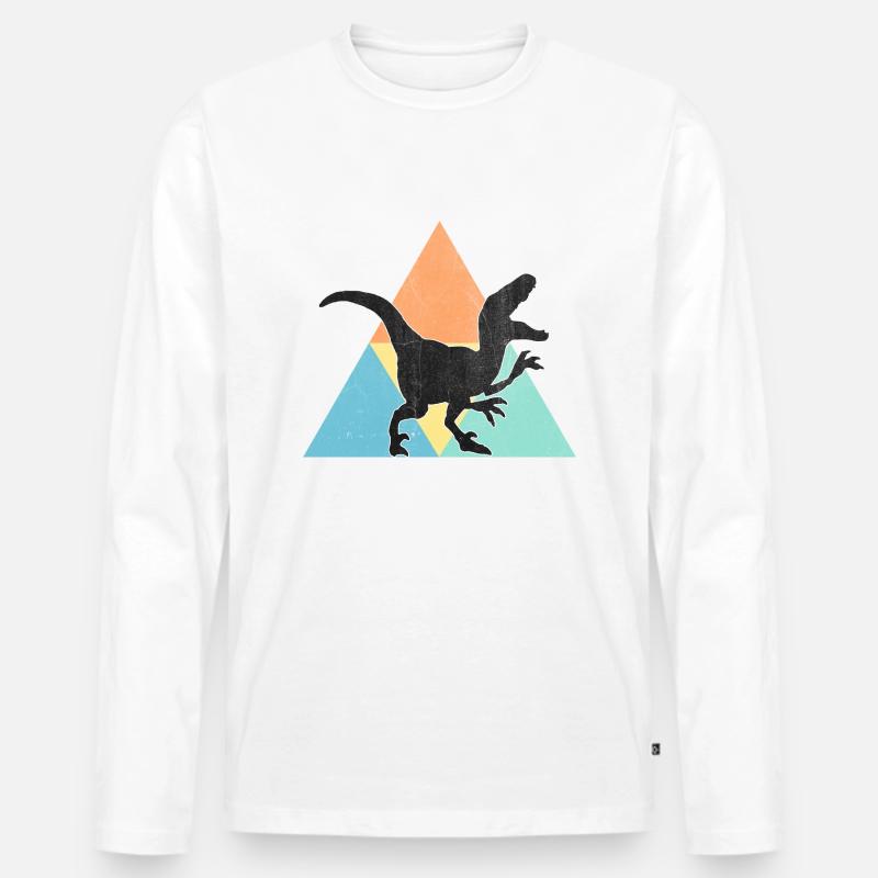 Dinosaurier - Männer Premium Bio Langarmshirt - undefined