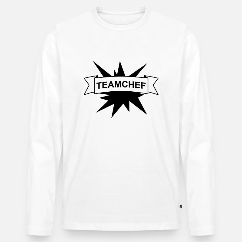 Team Teamchef - Männer Premium Bio Langarmshirt - Weiß