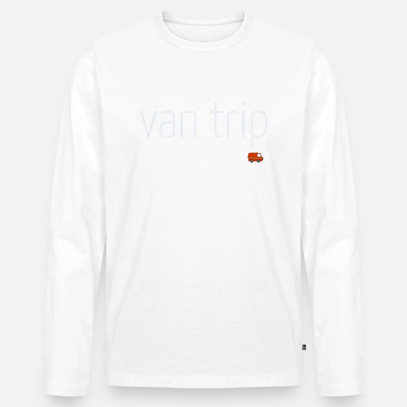 van trip - Männer Premium Bio Langarmshirt - Weiß