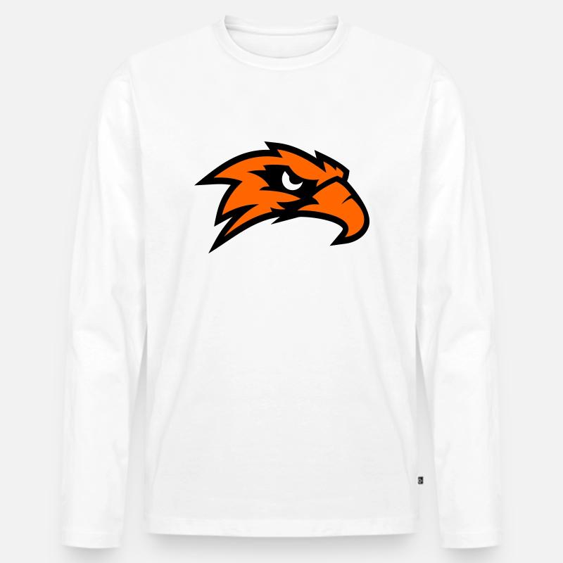 Adlerkopf - Männer Premium Bio Langarmshirt - Weiß