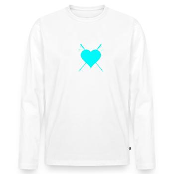 South tyrol - Men's Premium Organic Long Sleeve Shirt - white - Front - Nico (187cm)