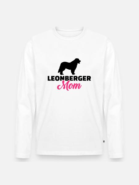 Leonberger - Männer Premium Bio Langarmshirt - Weiß