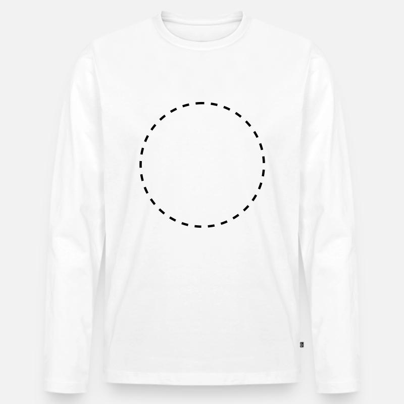 Dashed circle Men's Premium Organic Long Sleeve Shirt