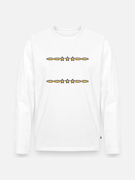Text Frame Beer Bottles - Men's Premium Organic Long Sleeve Shirt - white