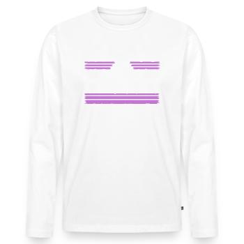 jackhammer safety helmet carpenter quotes tshirts - Men's Premium Organic Long Sleeve Shirt - white - Front - Nico (187cm)