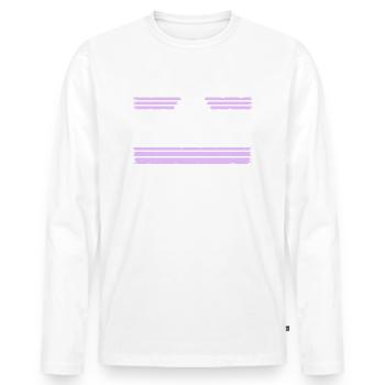 60s birthday counterculture global peace cool love - Men's Premium Organic Long Sleeve Shirt - white - Front - Nico (187cm)