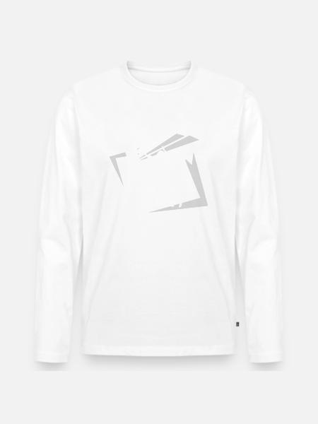 Dancing Dance Music - Männer Premium Bio Langarmshirt - Weiß