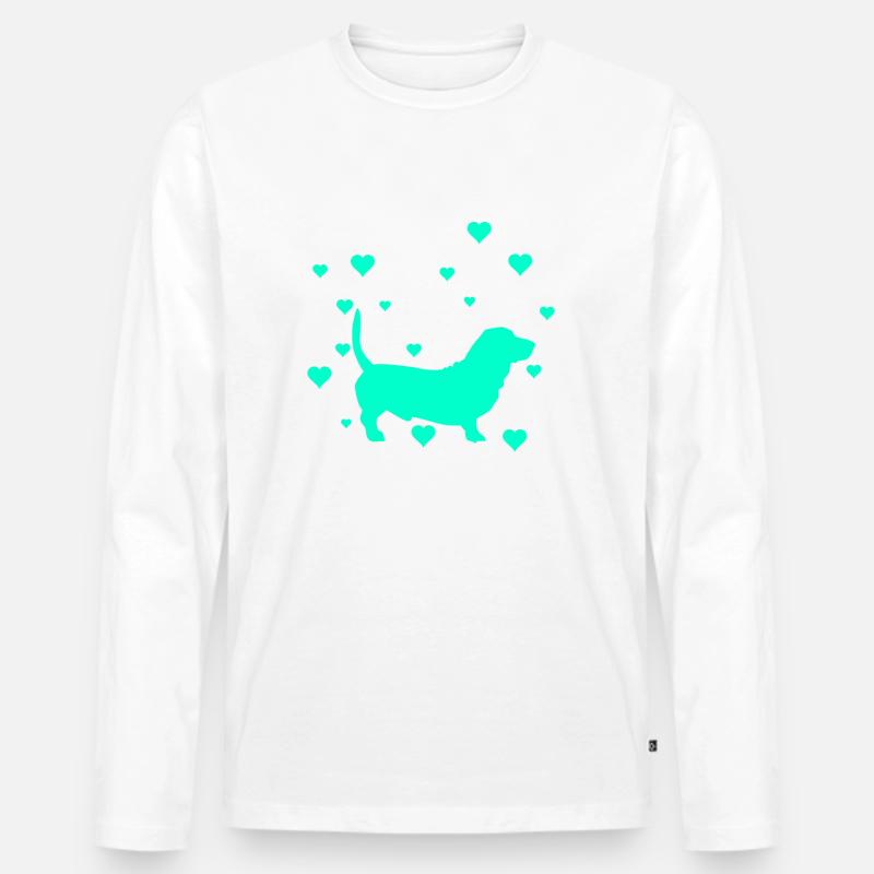 Dackel - Männer Premium Bio Langarmshirt - undefined