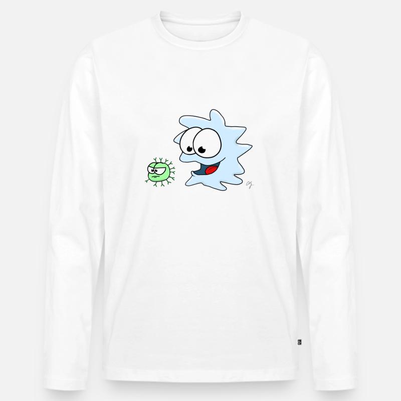Immunology - Männer Premium Bio Langarmshirt - Weiß