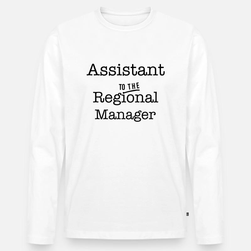 Regional Manager Assistant - Männer Premium Bio Langarmshirt - Weiß
