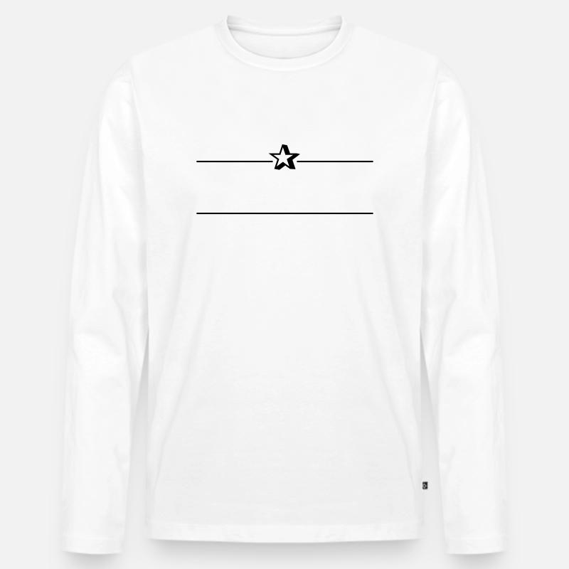 Text frame décor element for free text (1c) Men's Premium Organic Long Sleeve Shirt