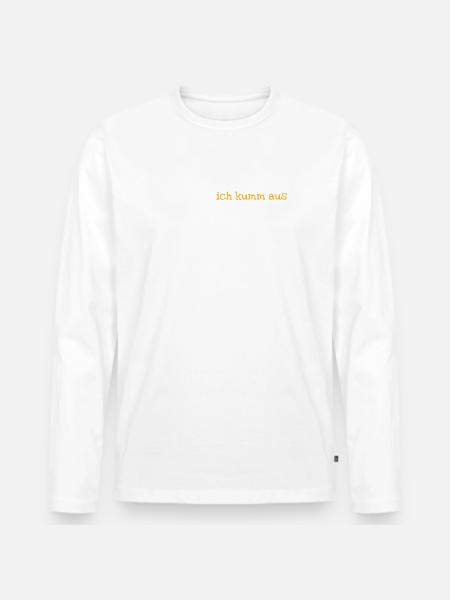 Wehrsdorf - Männer Premium Bio Langarmshirt - Weiß