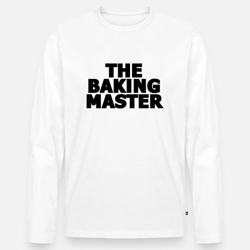 Baking Merch by Printflow - Männer Premium Bio Langarmshirt - Weiß