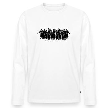 Lustiger Chor für Chormitglieder und Chorleiter - Männer Premium Bio Langarmshirt - Weiß - Vorne - Nico (187cm)