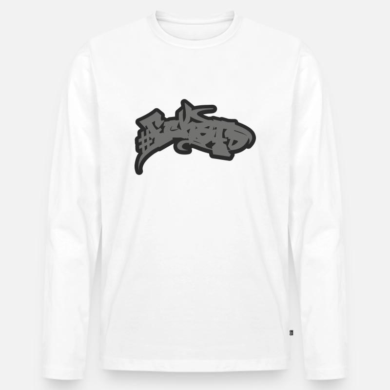 FCKAFD - Männer Premium Bio Langarmshirt - Weiß