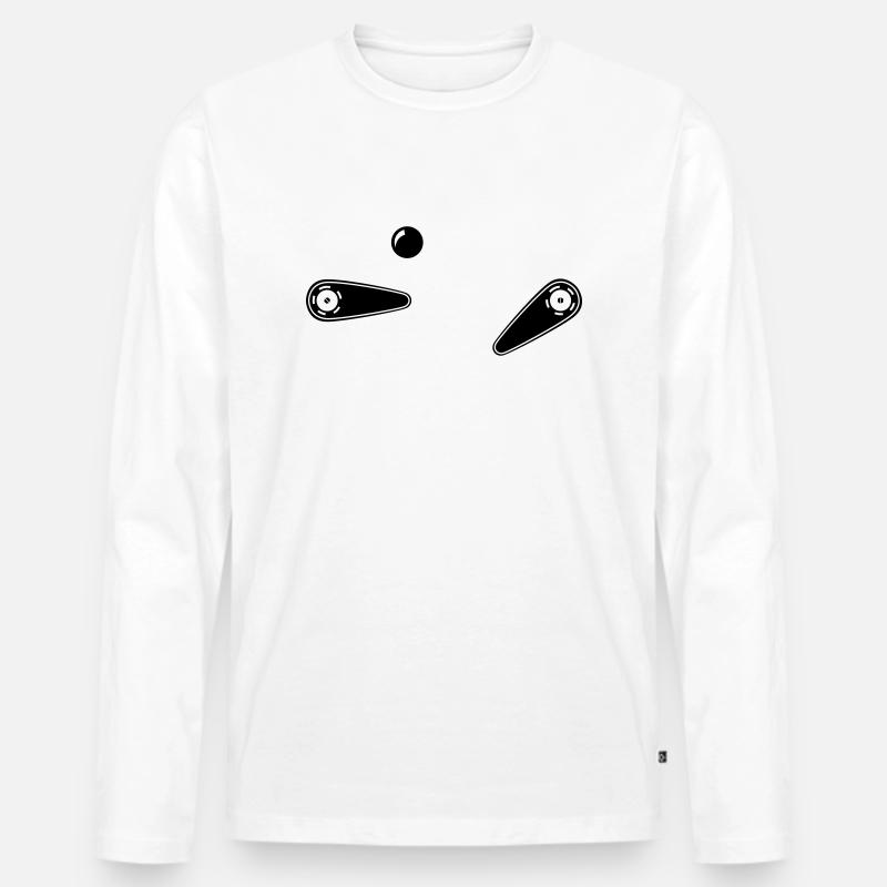 Flipper - Männer Premium Bio Langarmshirt - Weiß