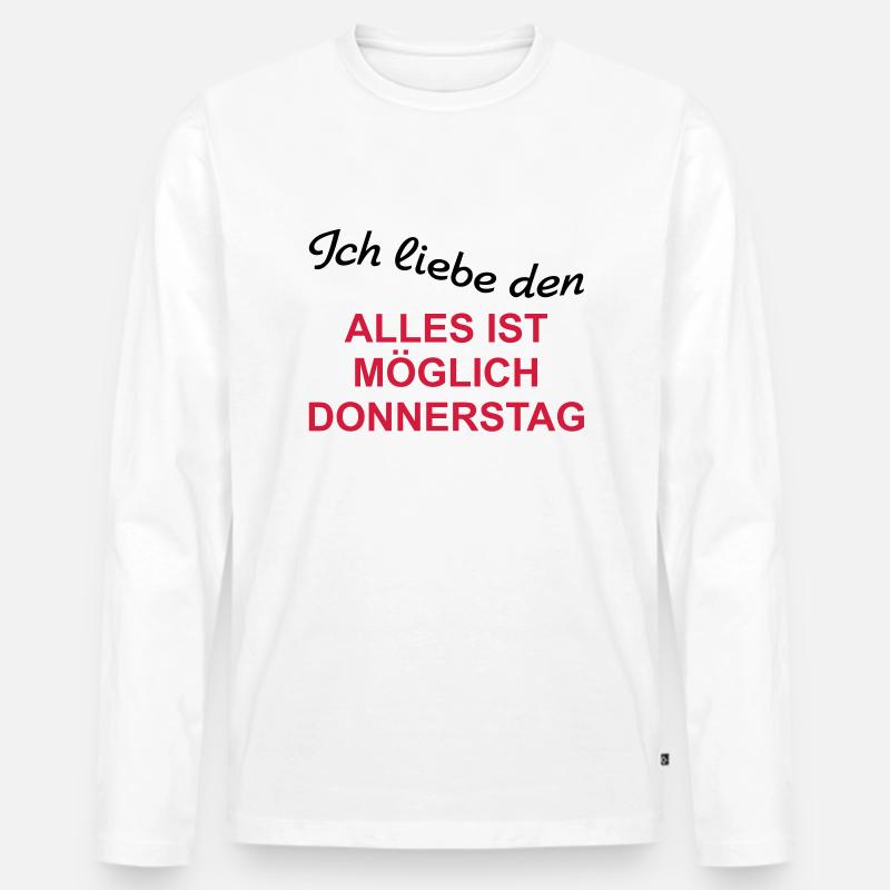 Everything is possible Thursday Men's Premium Organic Long Sleeve Shirt