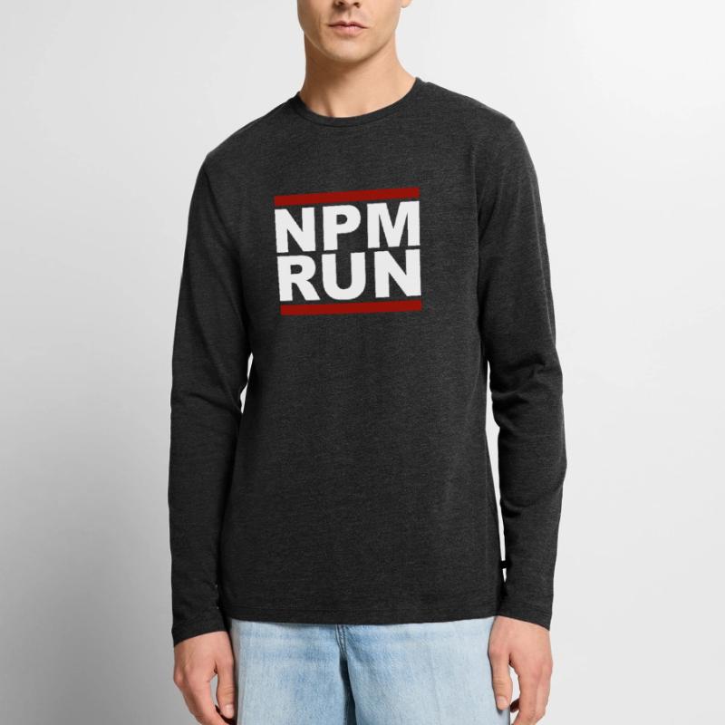 javascript, javascript, npm run T-shirt manches longues Premium bio Homme