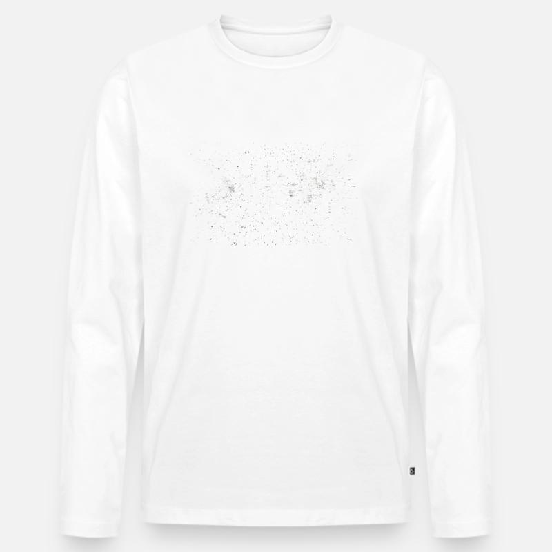 Profi - Männer Premium Bio Langarmshirt - Weiß