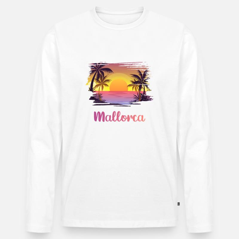 Ich liebe Mallorca - Männer Premium Bio Langarmshirt - undefined