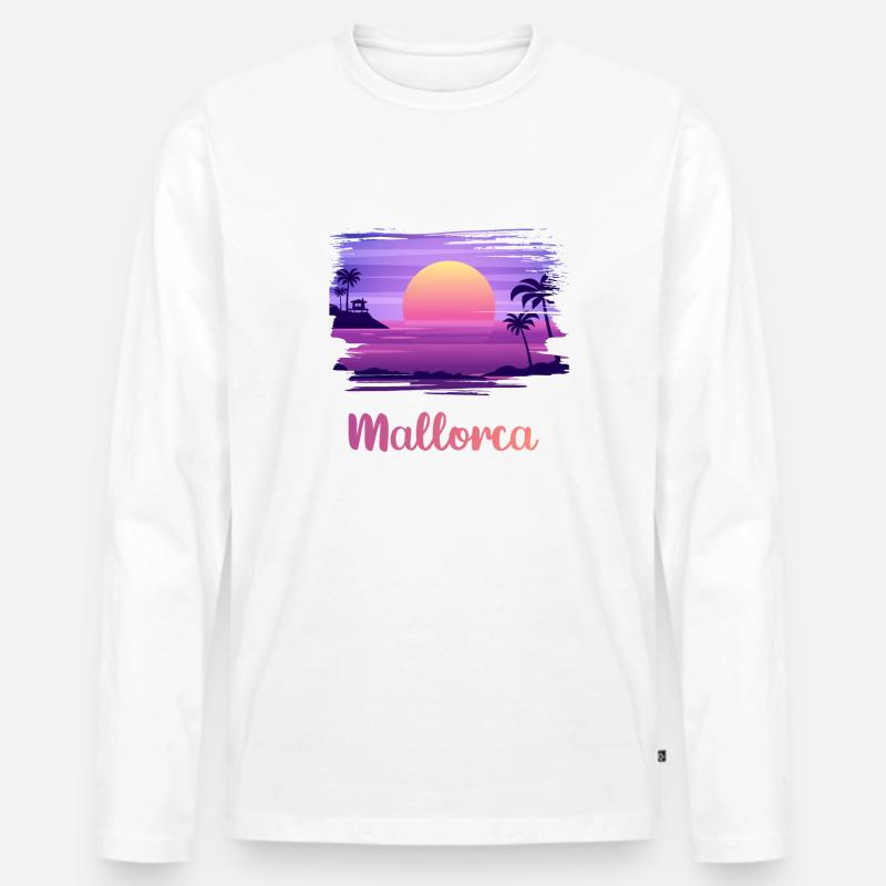 Ich liebe Mallorca - Männer Premium Bio Langarmshirt - undefined