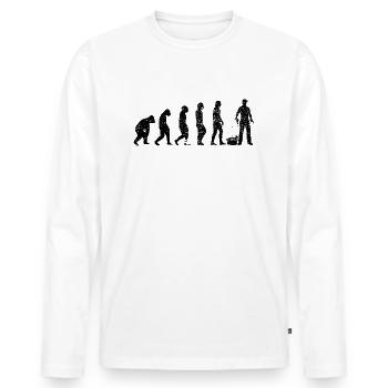 Craft Evolution Craftsman Tool Électronique - T-shirt manches longues Premium bio Homme - blanc - Devant - Nico (187cm)