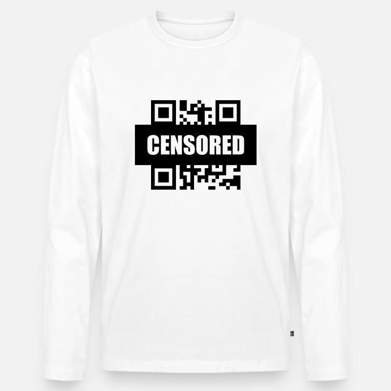 Lustiges Bild Geschenkidee - Männer Premium Bio Langarmshirt - Weiß