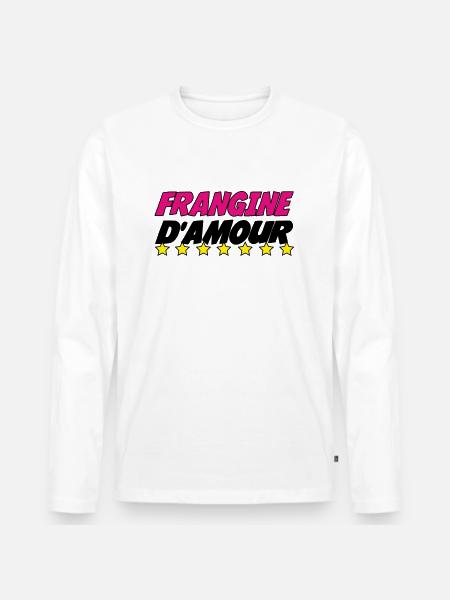 LIEBE SCHWESTER - Männer Premium Bio Langarmshirt - Weiß