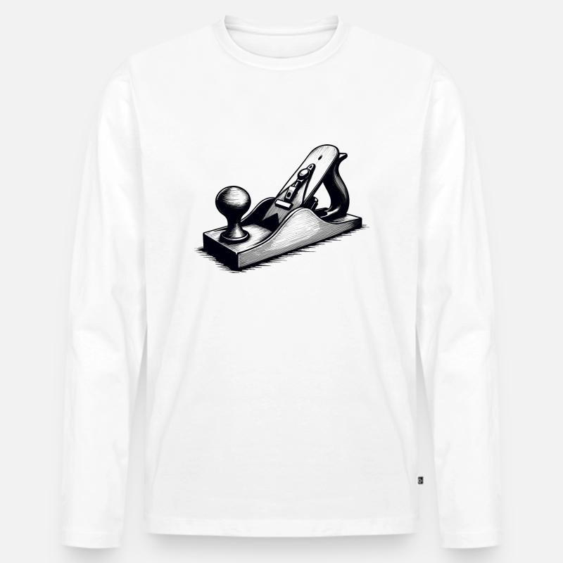ZIMMERMANN - Männer Premium Bio Langarmshirt - Weiß