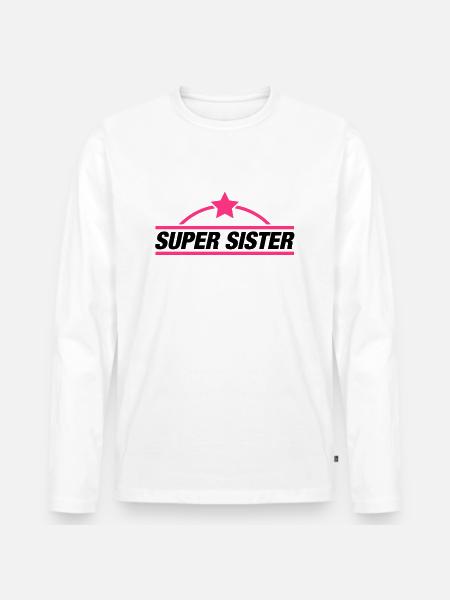 super_sister_qa2 - T-shirt manches longues Premium bio Homme - blanc
