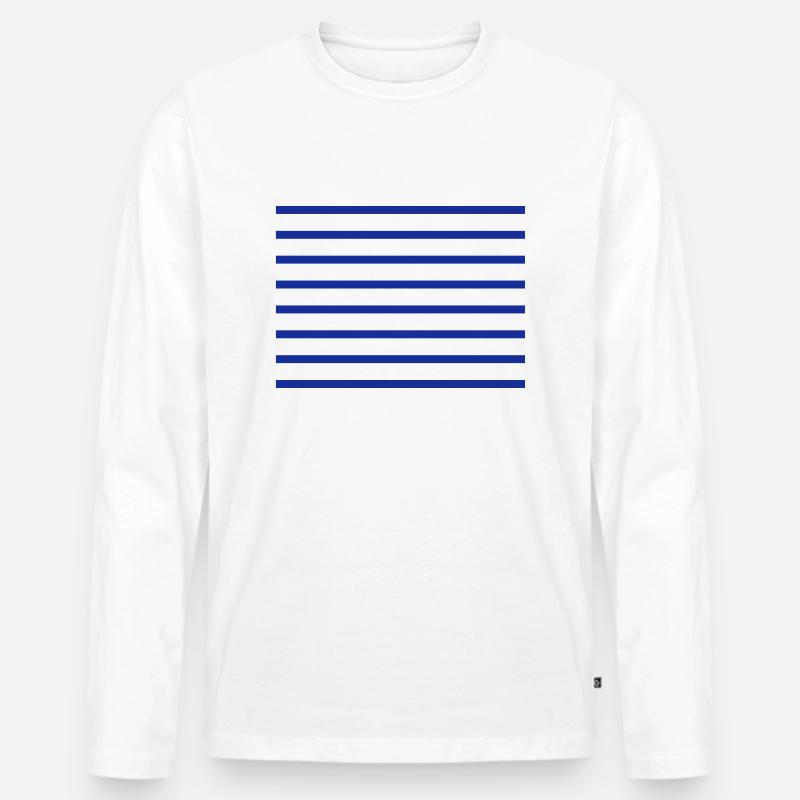 SEEMANN - Männer Premium Bio Langarmshirt - Weiß
