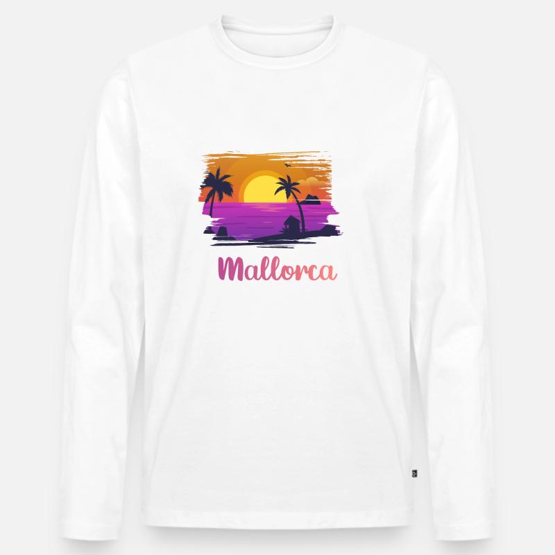 Ich liebe Mallorca - Männer Premium Bio Langarmshirt - undefined