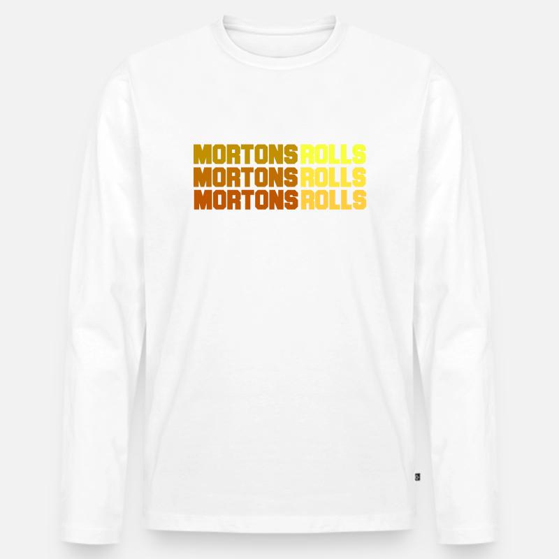 Mortons Brötchen - Männer Premium Bio Langarmshirt - Weiß