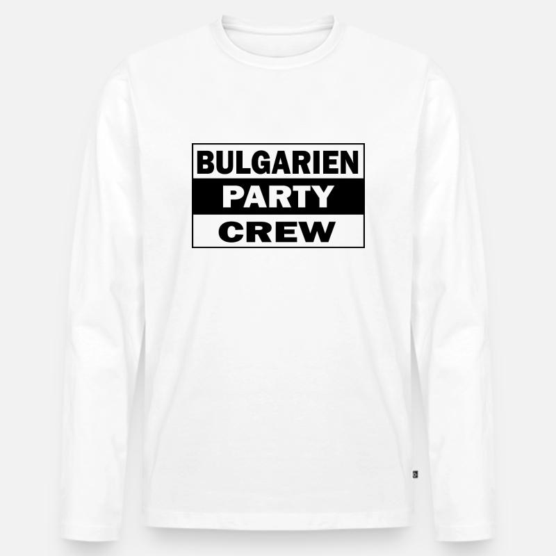 Dancing Dance Music - Männer Premium Bio Langarmshirt - Weiß