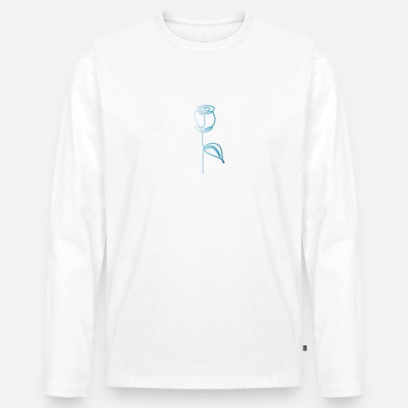 ride in memory - Männer Premium Bio Langarmshirt - Weiß