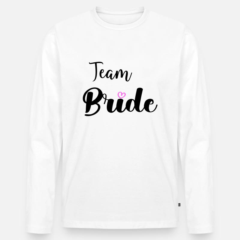 team bride - Männer Premium Bio Langarmshirt - Weiß