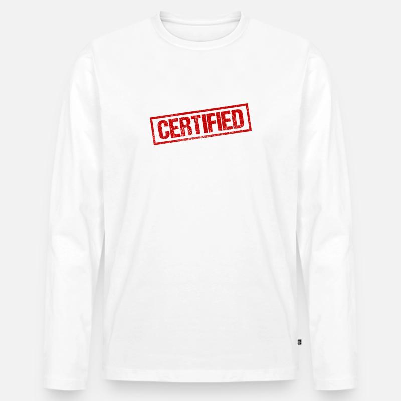 Wissenschaftler - Männer Premium Bio Langarmshirt - Weiß