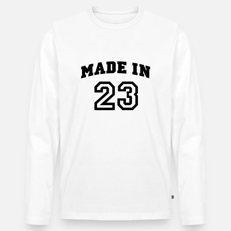 mp_madein23a - Männer Premium Bio Langarmshirt - Weiß