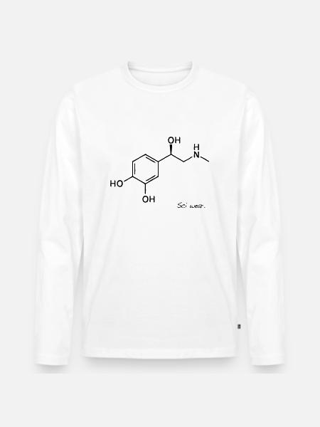 Adrénaline - T-shirt manches longues Premium bio Homme - blanc